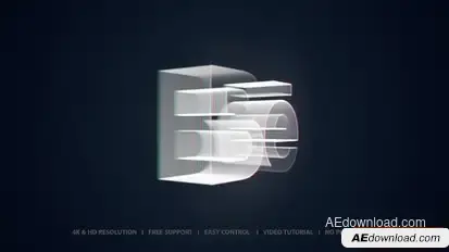 Glitch Logo Logo Stings template preview