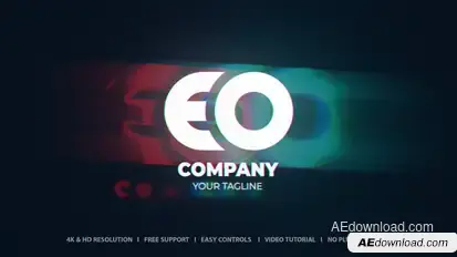 Glitch Logo Logo Stings template preview