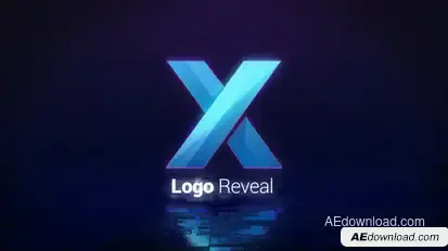 Glitch Logo Reveal Logo Stings template preview
