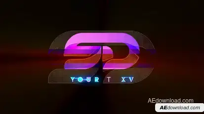 Glitch Logo Reveal Logo Stings template preview