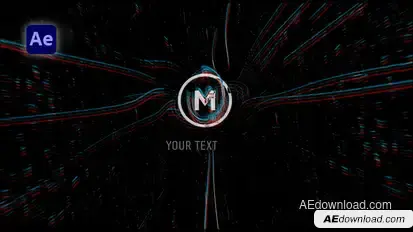 Glitch Logo Reveal Logo Stings template preview