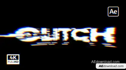 Glitch Logo Reveal Logo Stings template preview