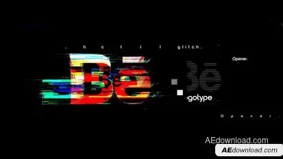 Glitch Logo Reveal Logo Stings template preview