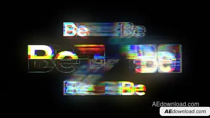 Glitch Logo Reveal Logo Stings template preview