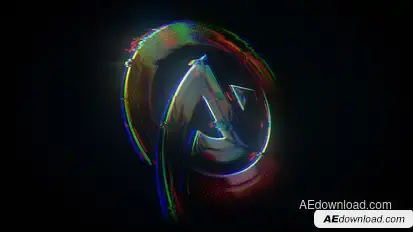 Glitch Logo Reveal Logo Stings template preview