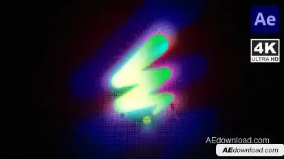 Glitch Logo Reveal Logo Stings template preview