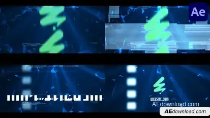 Glitch Logo Reveal for After Effects Logo Stings template preview