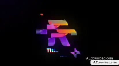 Glitch Logo Reveal V4 Logo Stings template preview