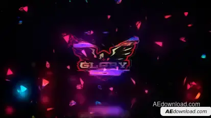 Glitch Logo Effect Logo Stings template preview