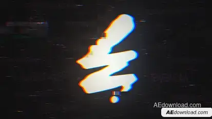 Glitch Logo Transitions Elements template preview