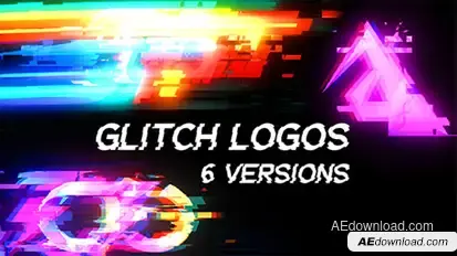 Glitch Logos Logo Stings template preview