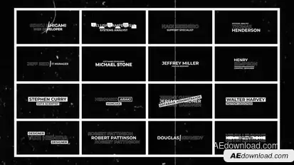 Glitch Lower Thirds 2.0 | After Effects Titles template preview