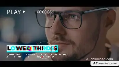 Glitch Lower Thirds | AE Titles template preview