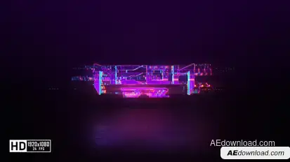 Glitch Neon Logo Reveal Logo Stings template preview