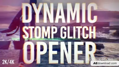 Glitch Opener Openers template preview