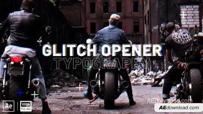 Glitch Opener Openers template preview