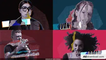 Glitch Opener Freeze Frame Openers template preview