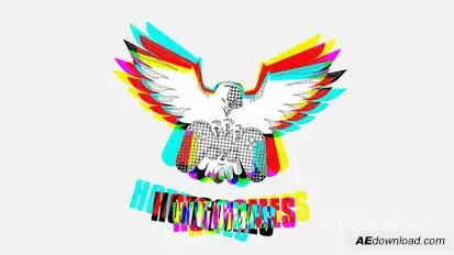 Glitch Reveal Logo Stings template preview