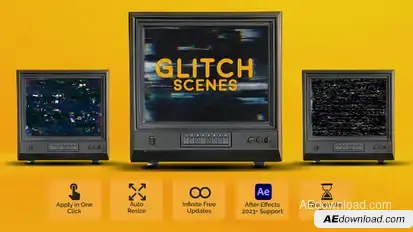 Glitch Scenes Elements template preview