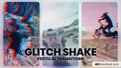 Glitch Shake Transitions Elements template preview