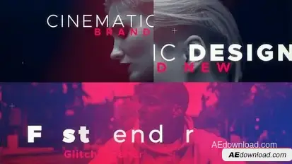 Glitch Style Opener Openers template preview
