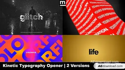 Glitch Techno Opener Titles template preview