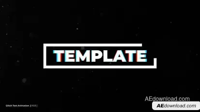 Glitch Text Animation | After Effects Titles template preview