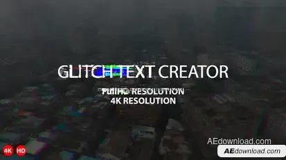 Glitch Text Creator Titles template preview