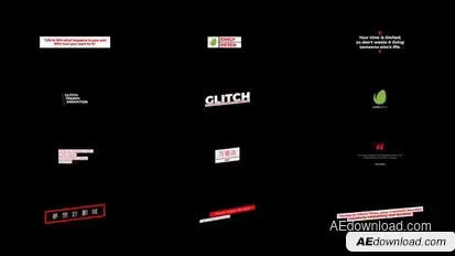 Glitch Titles 1.0 | AE Titles template preview