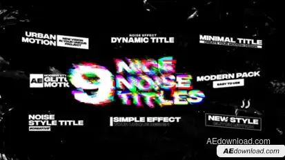 Glitch Titles | AE Elements template preview