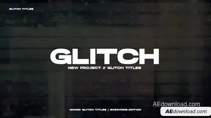 Glitch Titles | After Effects Titles template preview