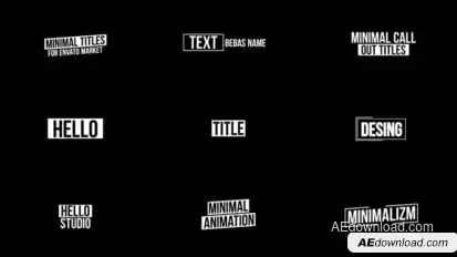 Glitch Titles | After Effects Titles template preview