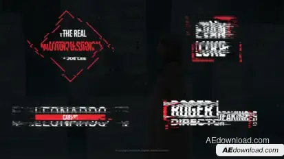Glitch Titles I Titles template preview