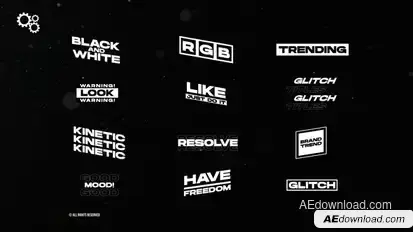 Glitch Titles V2 | After Effects Titles template preview