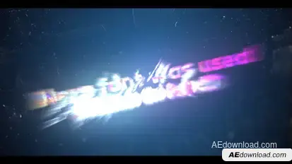 Glitch Trailer Titles template preview