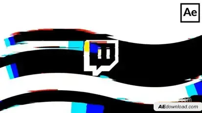Glitch Logo Logo Stings template preview