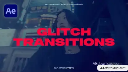 Glitch Transitions Elements template preview