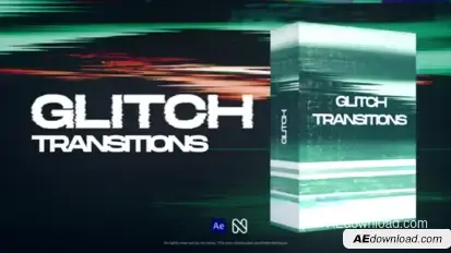 Glitch Transitions Elements template preview