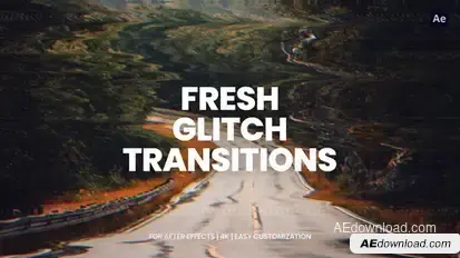 Glitch Transitions For After Effects Elements template preview