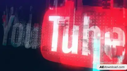 Glitchy Logo Reveal Logo Stings template preview