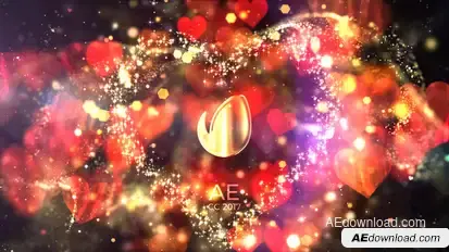 Glitter Love Titles Titles template preview