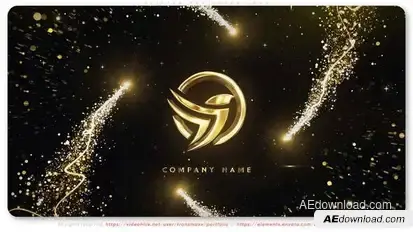 Glitter Particles Logo Logo Stings template preview