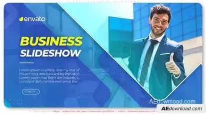 Global Business Slideshow Video Displays template preview