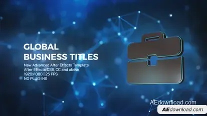 Global Business Titles Titles template preview
