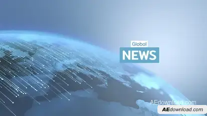 Global News Intro broadcast-packages template preview