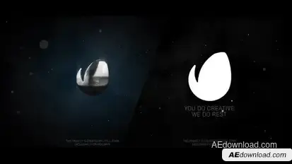 Glossy Dark Logo Reveal Video Displays template preview