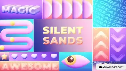 Glow Gradient Titles Titles template preview
