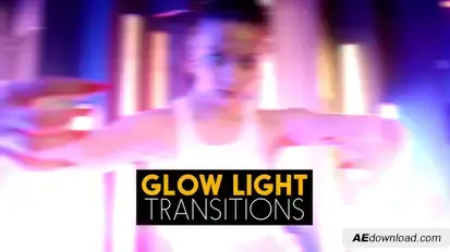 Glow Light Transitions | After Effects Elements template preview