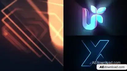 Glow Logo Reveal Logo Stings template preview