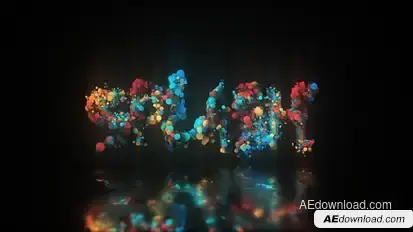 Glow Particle Logo Logo Stings template preview